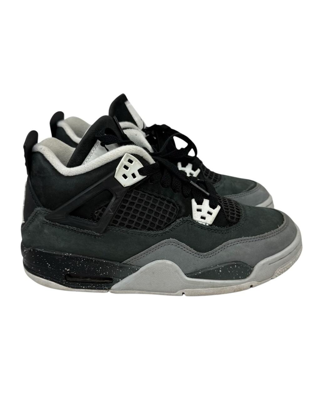 Air Jordan 4 Retro (GS) Youth Size 5.5 Black And White Anthracite